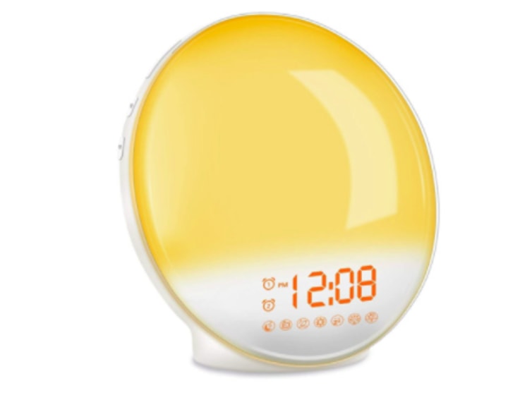 JALL Wake Up Light Sunrise Alarm Clock